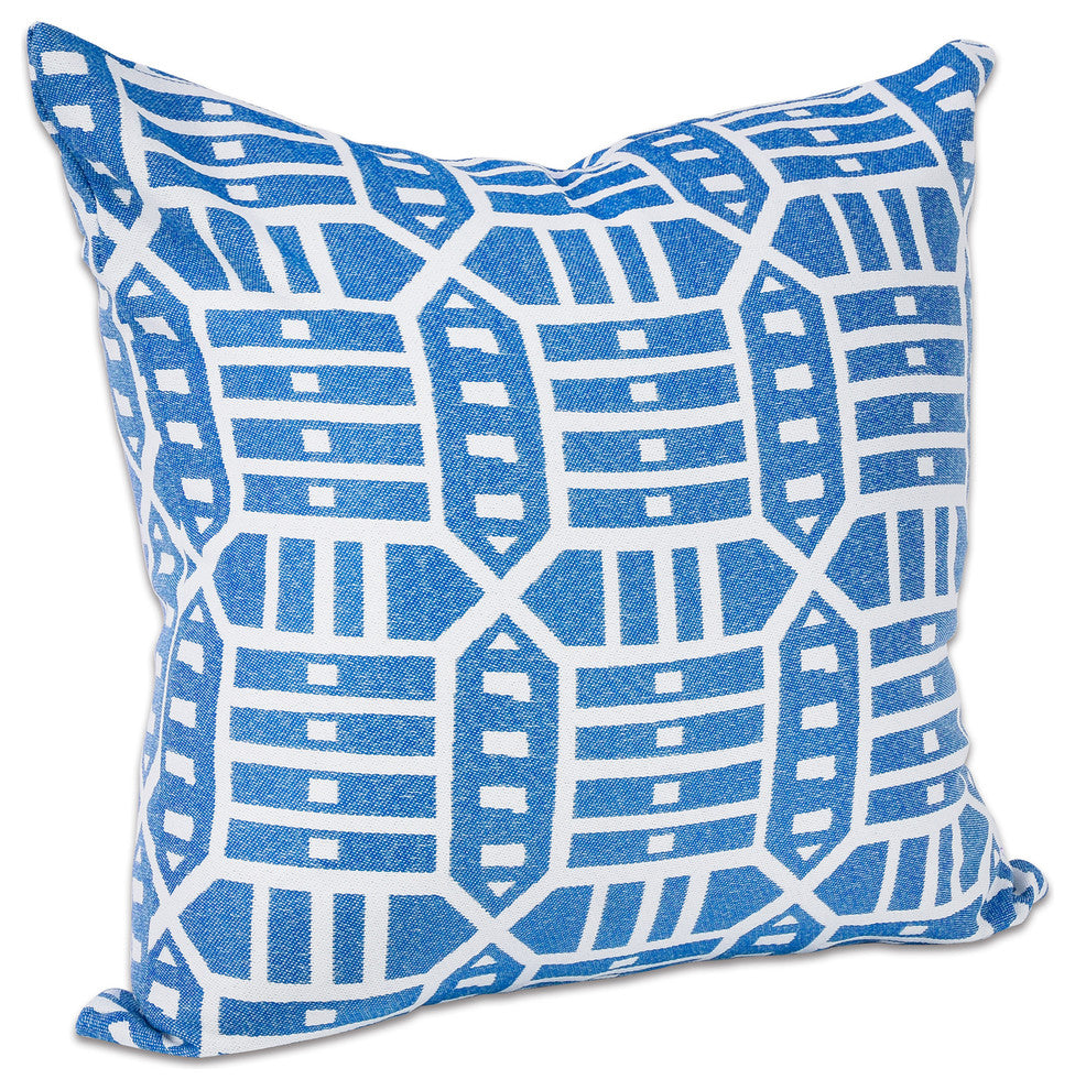 18"x18" Pacifica Accent Throw Pillow by Astella, Roland Blue