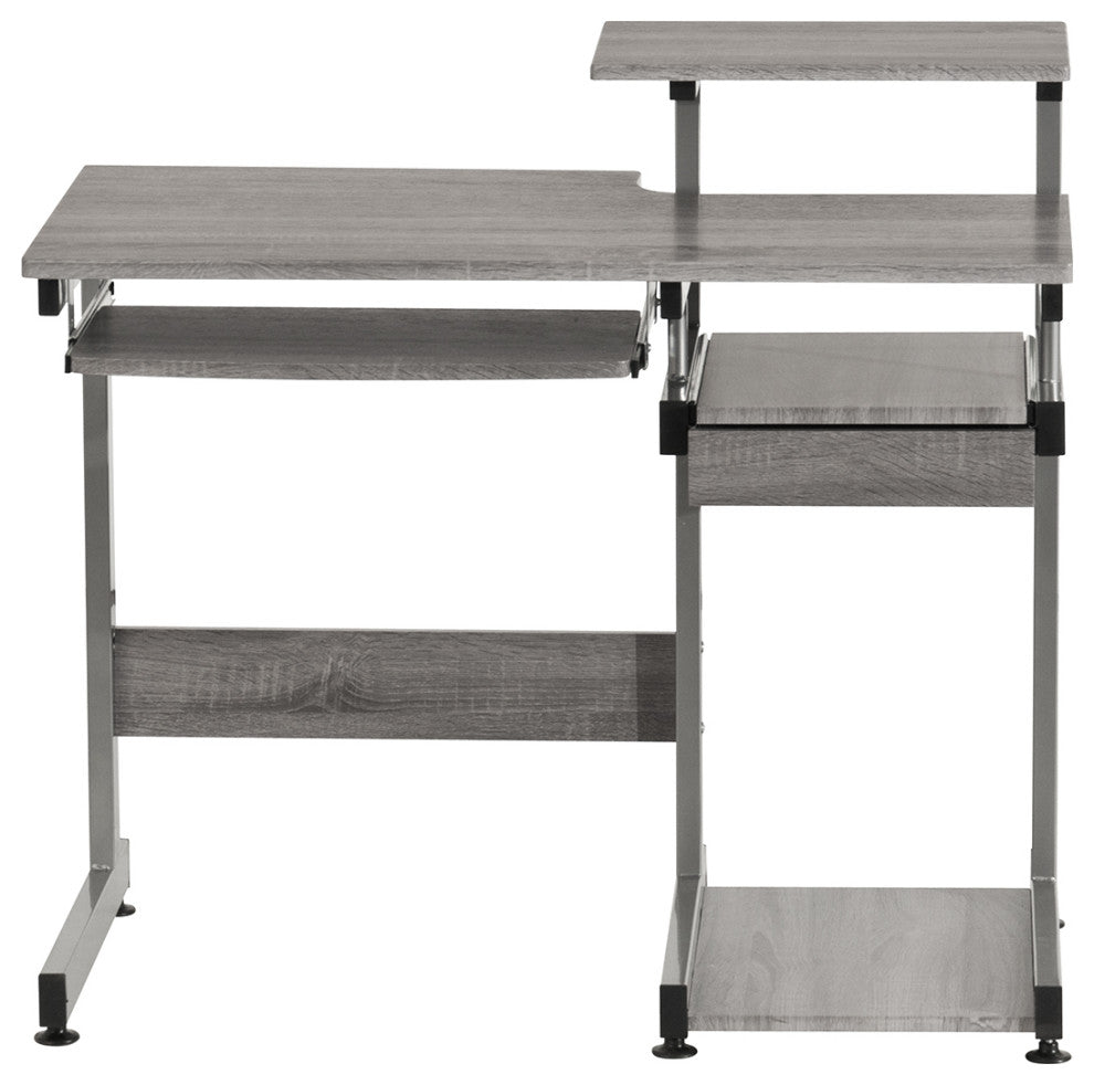 Techni Mobili Complete Computer Workstation Desk, Grey