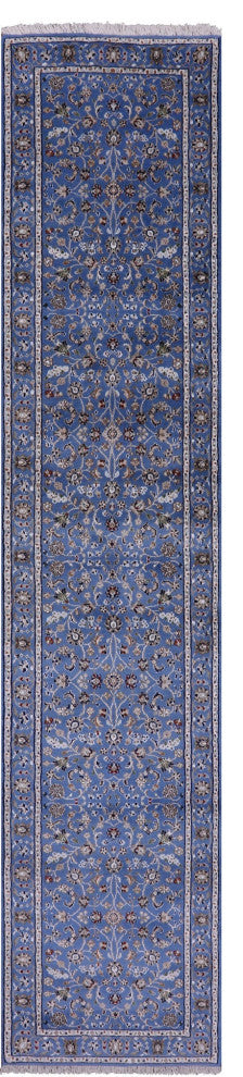 Runner Persian Nain Hand Knotted Wool & Silk Rug 2' 7" X 12' 3" - Q13151