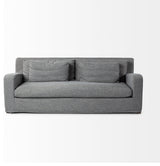 Denly II 92" Casterock Gray Slipcover 3-Seater Sofa