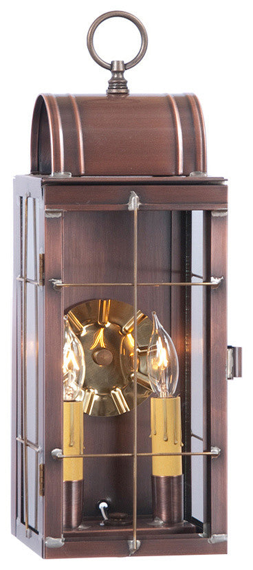 Queen Arch Lantern, Antiqued Solid Copper
