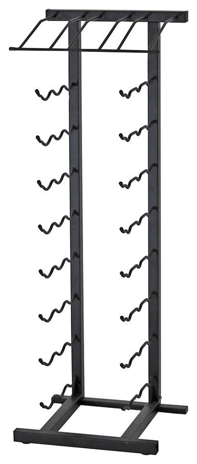 27-Bottle Point of Purchase Metal Wine Rack, Satin Black