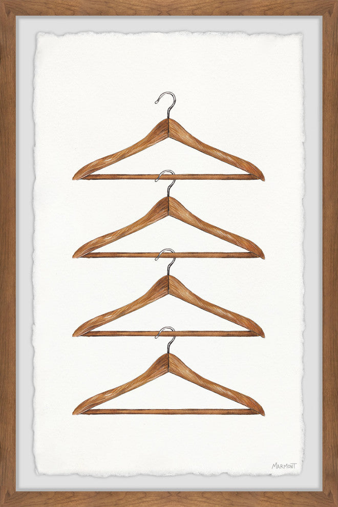 "Clothes Hanger" Framed Painting Print, 16x24