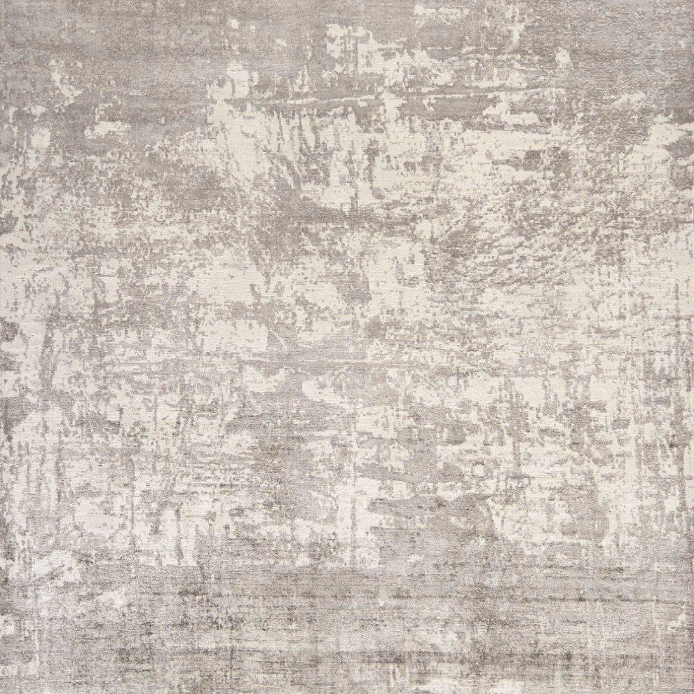 3' X 5' Beige Abstract Hand Loomed Area Rug