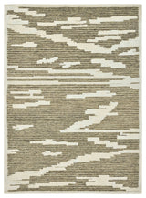 Chicago Turlen Area Rug, Beige, 2' x 3', Geometric