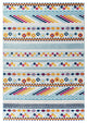 Vintage Abstract Geometric Lattice 5x8 Indoor and Outdoor Area Rug