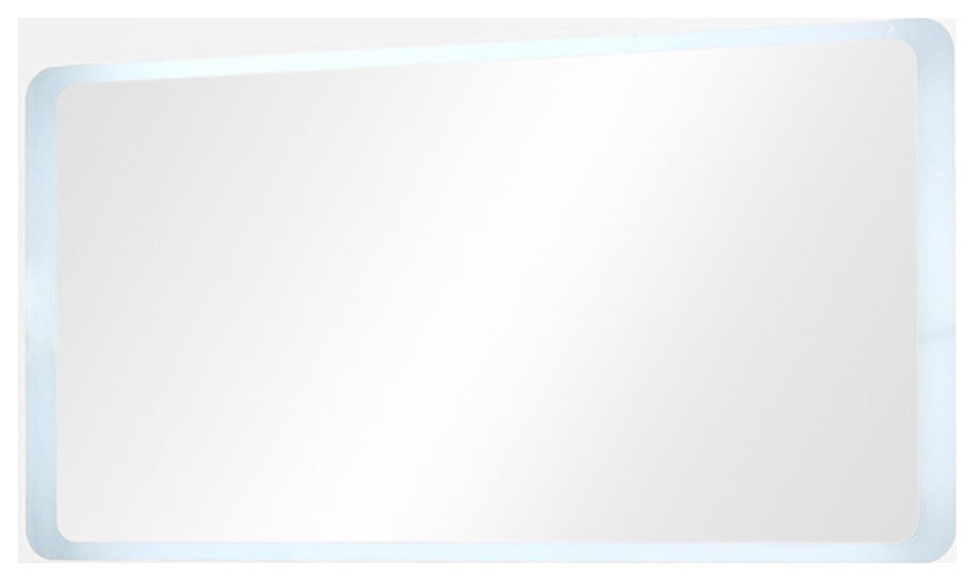 48" Rectangular Led Bordered Illuminated Mirror With Bluetooth Speakers
