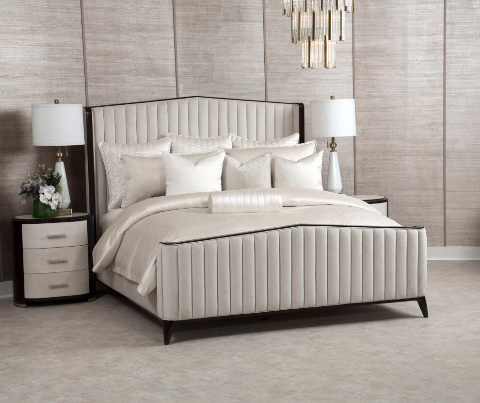 Oliver 9-Piece Queen Comforter Set, Ivory