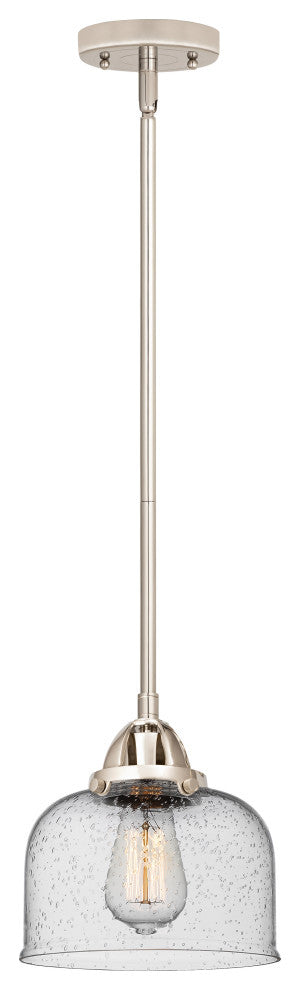 Large Bell Mini Pendant, Polished Nickel, Seedy, Seedy