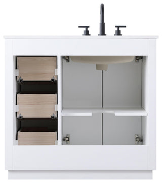 Elegant Lighting VF29036 Chase 36" - Linen Oak