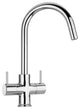Latoscana 78CR491 Elba Two Handle Pull-Down Kitchen Faucet In Chrome