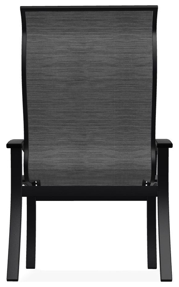 Belle Isle Sling Outdoor Dining Chair, Collect Charcoal/Black