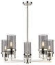 Innovations Utopia 5 24" Chandelier Polished Nickel