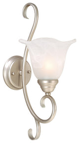 Vaxcel, Bella 2-Light Vanity Light, Brushed Nickel, Brushed Nickel, 1-Light