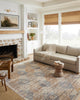 Loloi II Sorrento Ivory/Multi 5'3"x5'3" Round Accent Rug