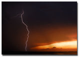 'Lightning Sunset I' Canvas Art by Kurt Shaffer