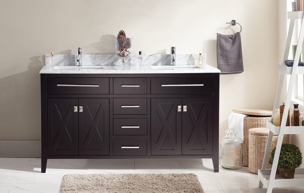 Wimbledon Vanity, Brown, 60"