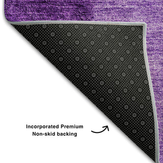 Premium Machine Washable Mayfield AMF690 Purple 5' x 7'6" Rug