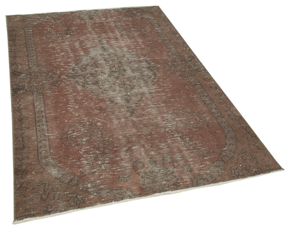 Rug N Carpet - Handwoven Turkish 4' 3" x 6' 7" Low Pile  Small Area Rug