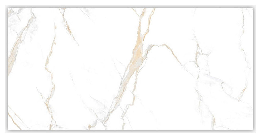 Calacatta Gold Polished 12x24 Porcelain Tile