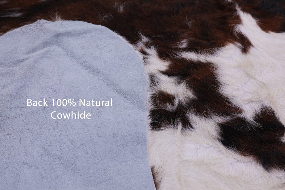 6' 7" X 5' 8" Natural Cowhide Rug C1562