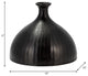 Metal, 9" Bulbous Vase, Bronze