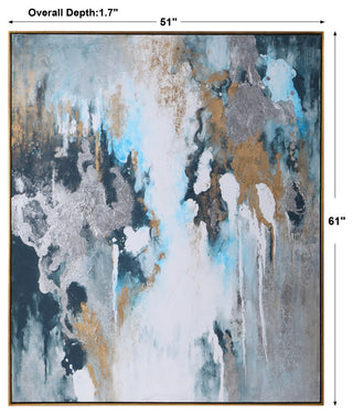 Uttermost Stormy Seas Hand Painted Canvas