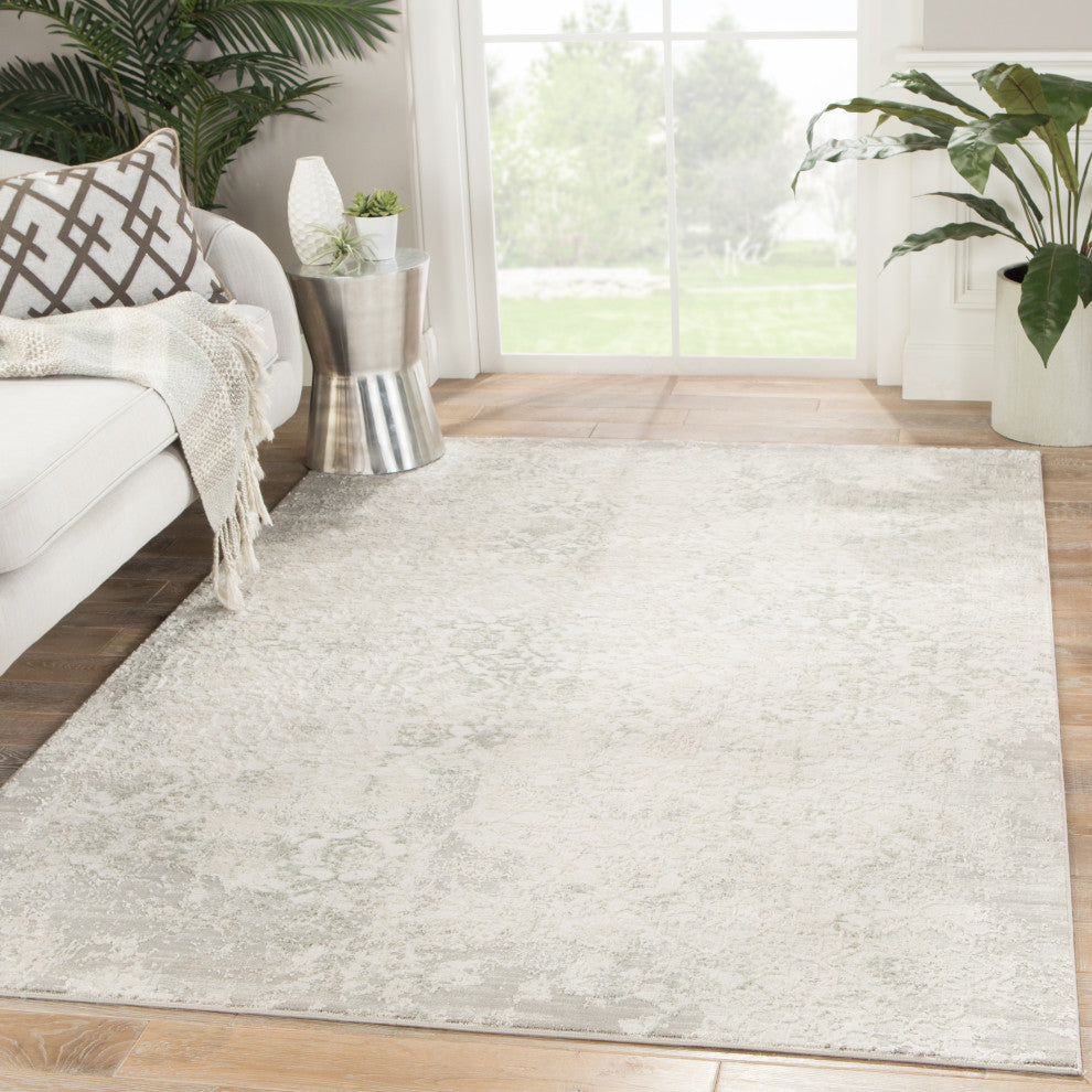 Jaipur Living Siena Damask Ivory/Gray Area Rug, 3'11"x5'11"