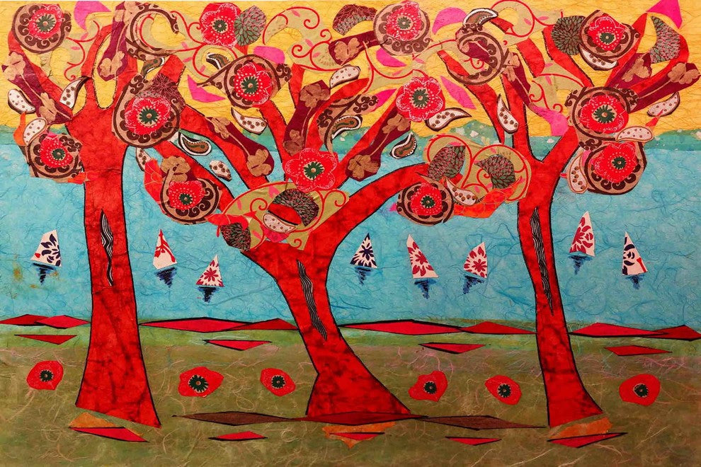 "Idyllic Series 7" Painting Print on Canvas by Lisa Mee
