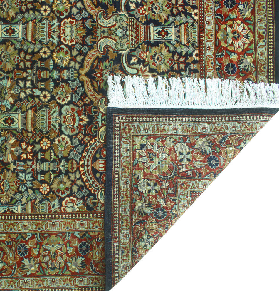 Heirloom Madelyn Navy/Rust Rug, 4'7x6'10