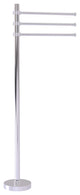 Towel Stand with 3 Pivoting 12" Arms, Polished Chrome