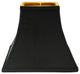 14" Black With Gold Lining Square Bell Shantung Lampshade