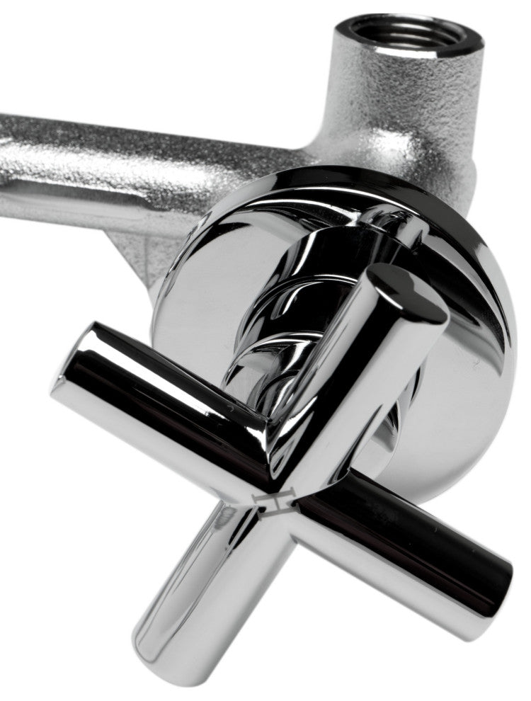 ALFI brand AB1035-PC Polished Chrome 8 Inch Widespread Wall-Mounted Faucet