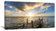 "Abandoned Boardwalk in Seashore" Sea Bridge Canvas Art Print, 32"x16"