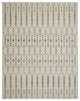 8" x 10" Ivory and Gray Geometric Area Rug
