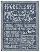"Ingredients For Life Ditzy Floral Blue I" Paper Print by Mary Urban, 20"x26"