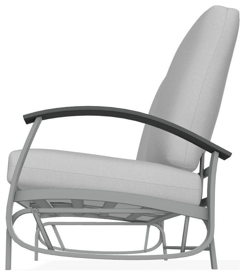 Belle Isle Cushion Deep Seating 2-Seat Glider, Dazzle/Graphite