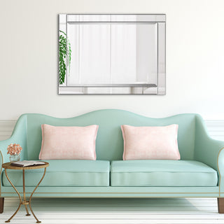 Modern Beveled Wall Mirror, 30"x40