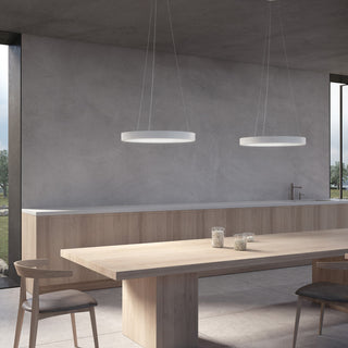 Sonneman 3744-24-30 Pi 24"W LED Suspension Pendant - 3000K - Satin White