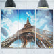 "Beautiful Paris Eiffel Tower Under Blue Sky" Metal Wall Art, 3 Panels, 36"x28"