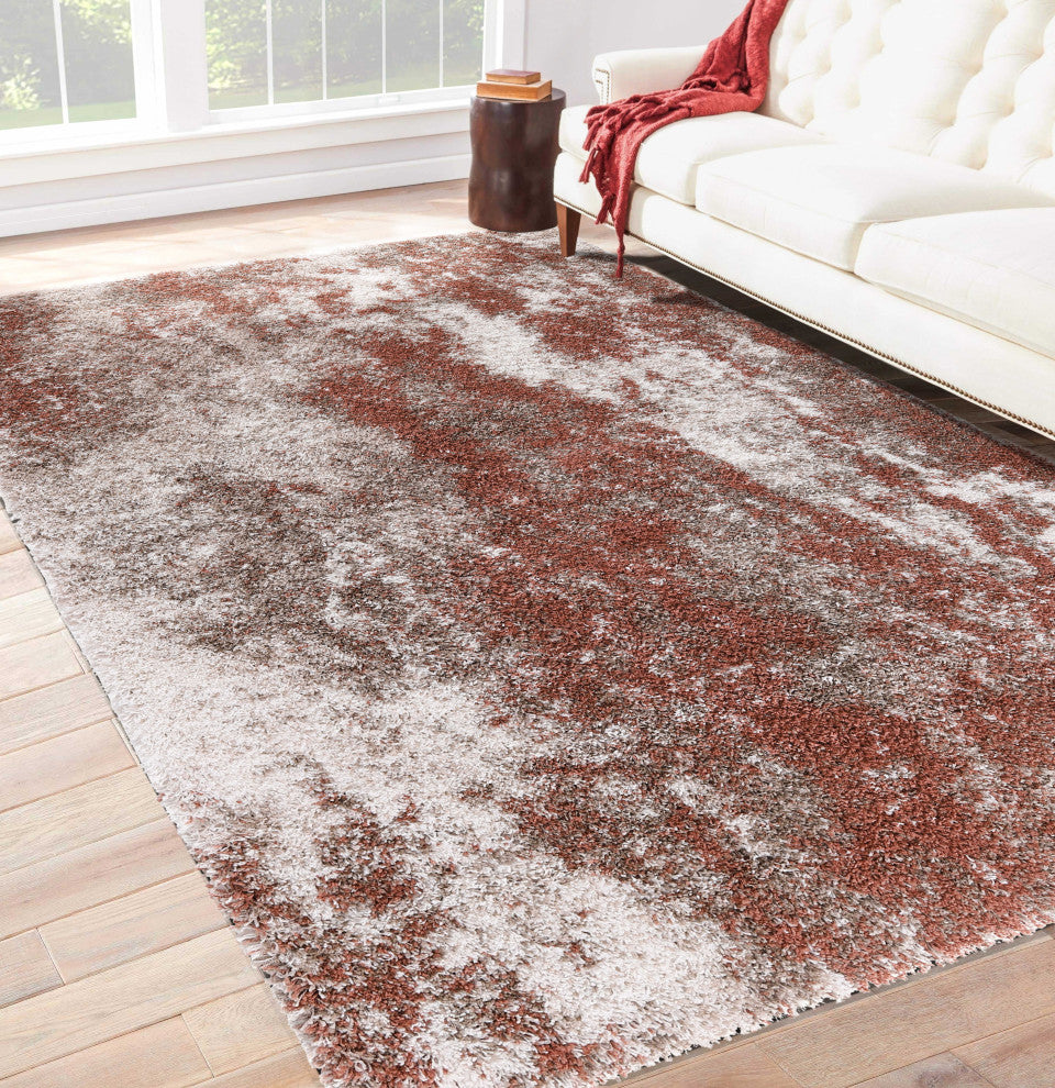 Noori Rug Shag Ridley Rust/Brown Rug