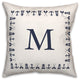 Nautical Monogram - M 18x18 Indoor / Outdoor Pillow