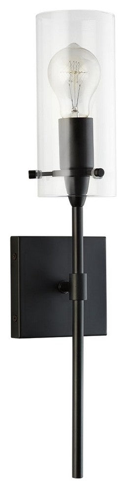 Effimero 1-Light Wall Vanity Corridor Sconce, Black