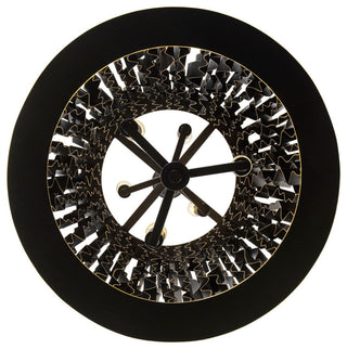 Estela 6-Lt Foyer - Matte Black/French Gold