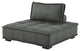 Modular Deep Tufted Sectional Sofa Set, Gray, Fabric, Modern, Hospitality