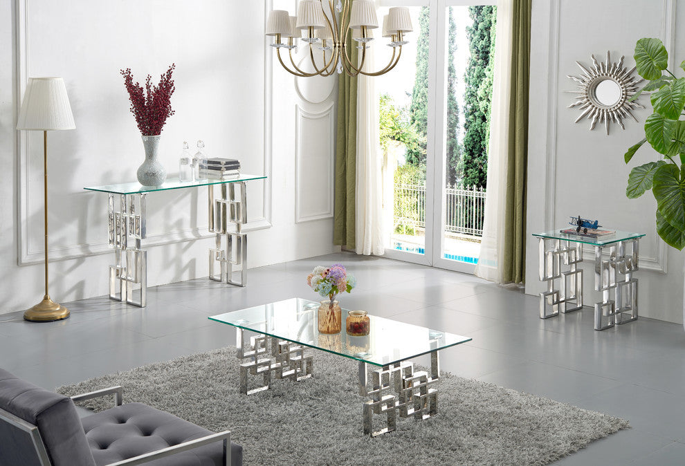 Alexis Chrome Coffee Table