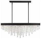 Crystorama Lighting Group WIN-619-CL-MWP Winham 8 Light 36"W - Black Forged