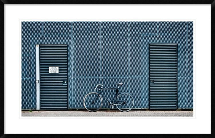 "No Bikes Please" Framed Digital Print by Linda Wride, 38x24"