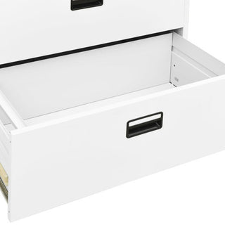 vidaXL Filing Cabinet Home Office File Cabinet Storage Cabinet White Steel