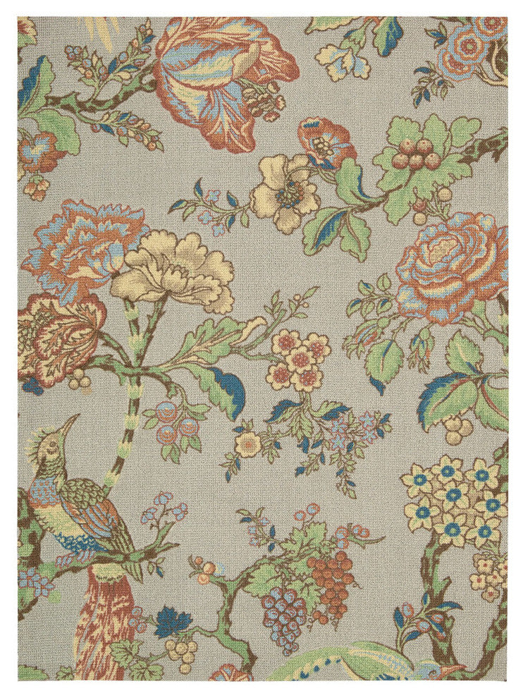 WAVERLY GLOBAL AWAKENING CASABLANCA ROSE SMOKE AREA RUG BY NOURISON